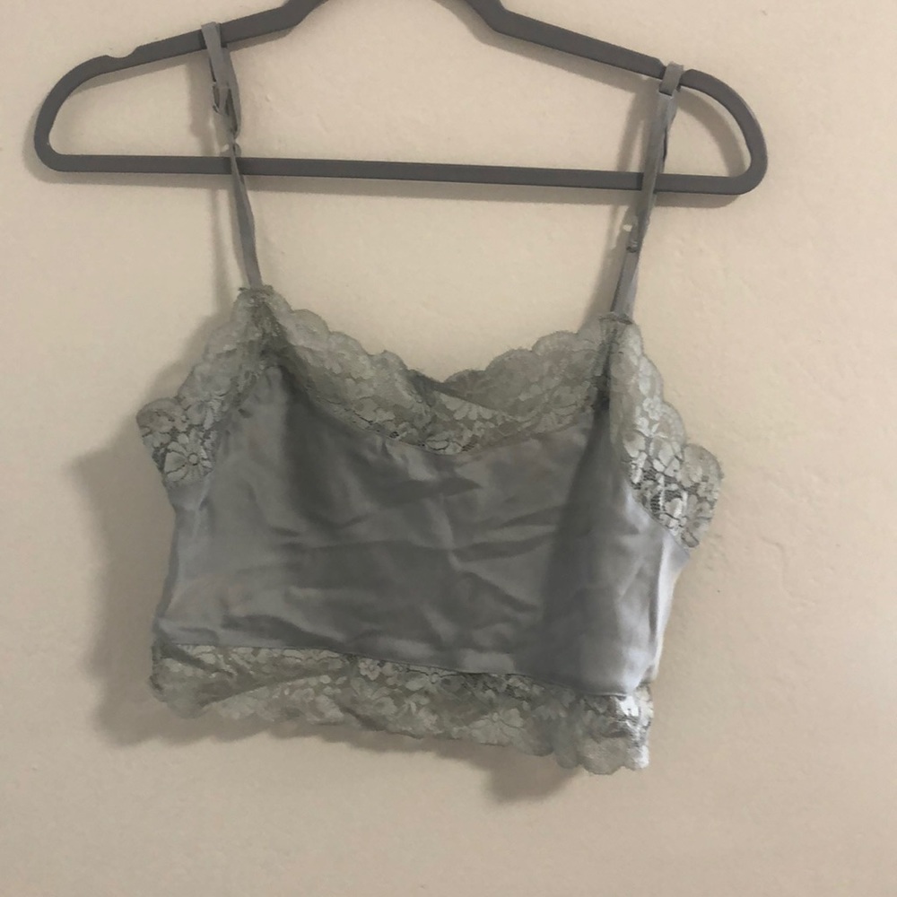 Brandy Melville satin crop top